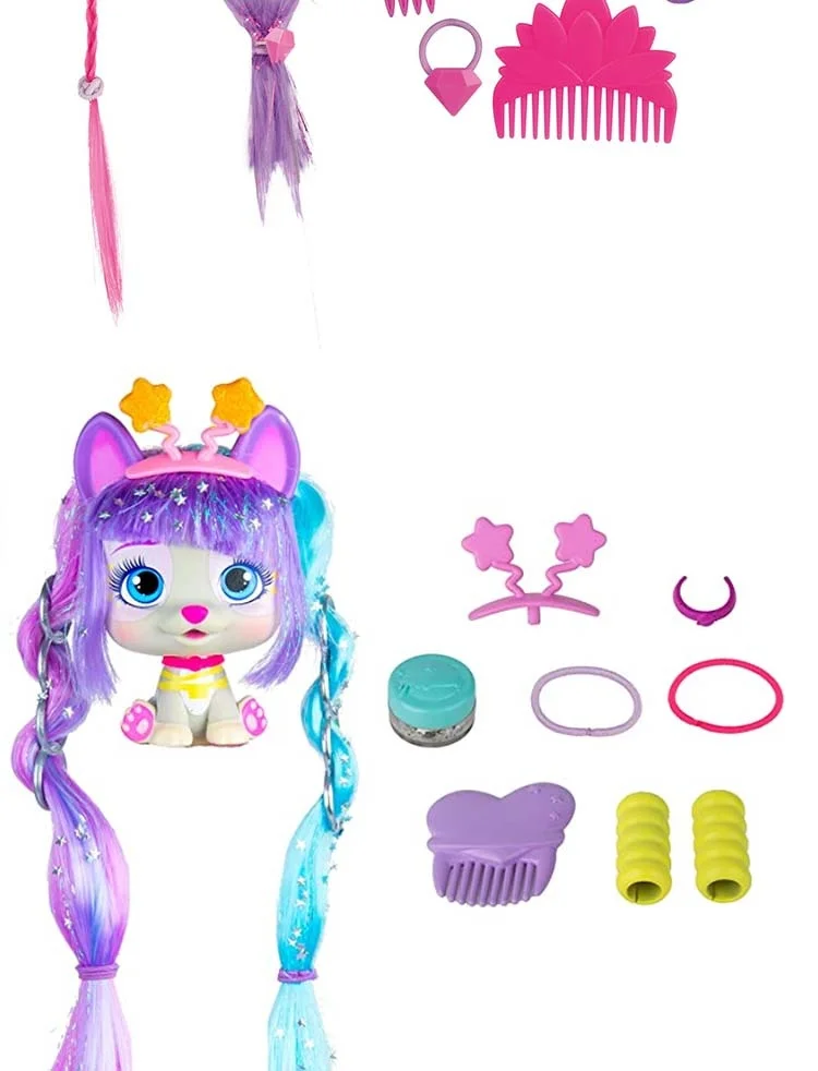 Ich liebe Vip Pets Surprise Hair Reveal Reborn Doll Surprise Tress Langes Haar-Styling für Puppen mit Haaren für Frisuren Spielzeugpuppe – Detail 11
