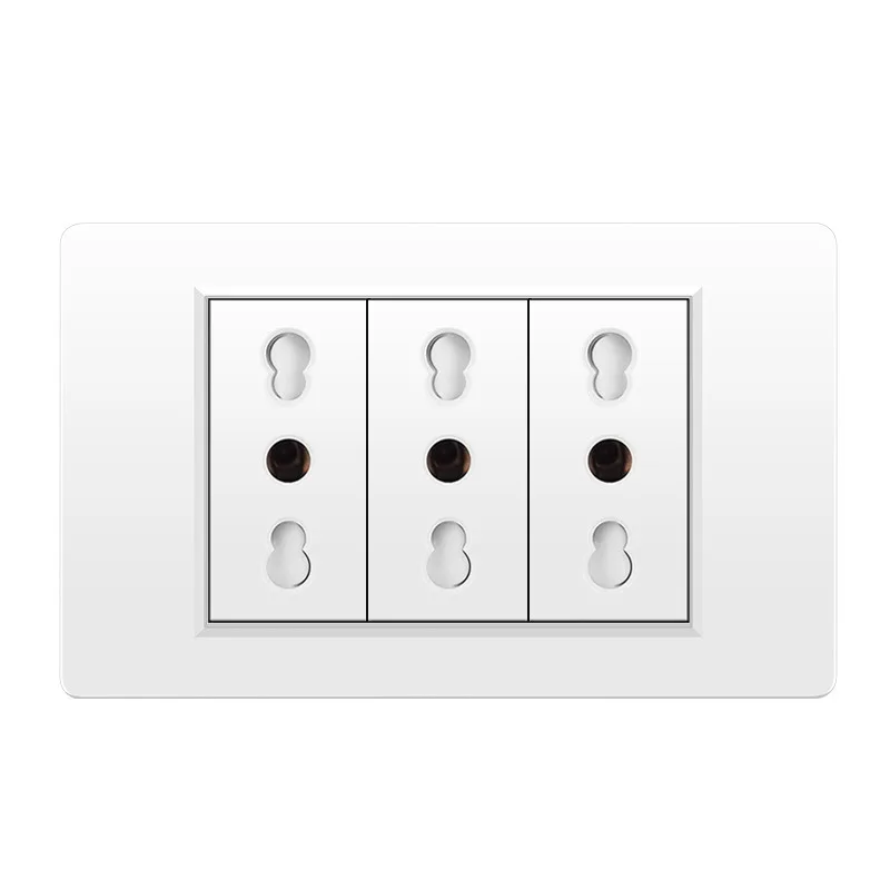 Italy USB Type C Fast Charging ,Wall Socket Switch Sat TV Tel Doorbell Chile,Dual USB Wall Socket Chile Plug Light socket