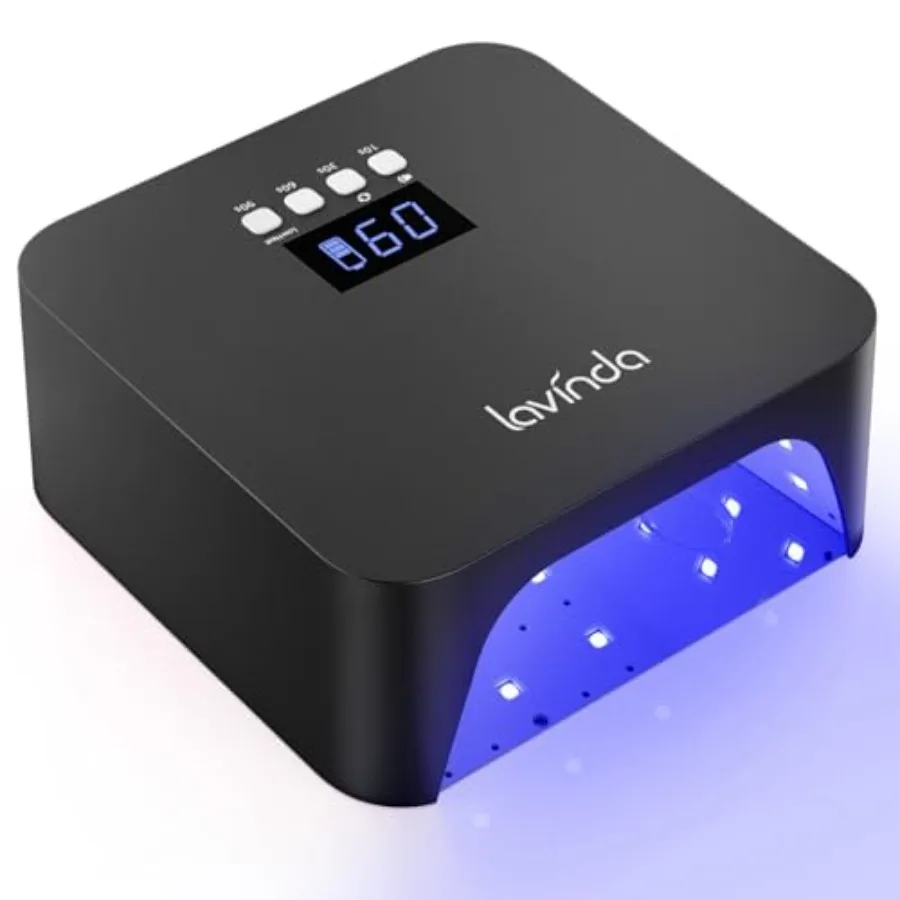 UV Light for Gel Nails Professiona UV LED Nail Lamp 2X Faster Curing Nail Dryer Nail Light Compatible with All Gel Types for Ho