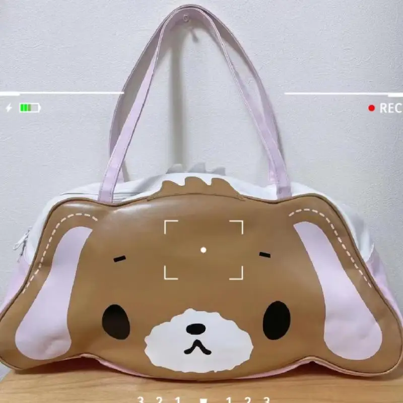 New Kawaii Cute Sanrio Sugarbunnies Bag Double Sided Pu Handbag Single Shoulder Bag With Large Capacity Ins Gift For Girls