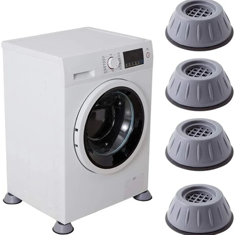 4Pcs Anti Vibration Feet Pads Waterproof Legs Slipstop Silent Skid Raiser Mat Washing Machine Support Dampers Stand Furniture