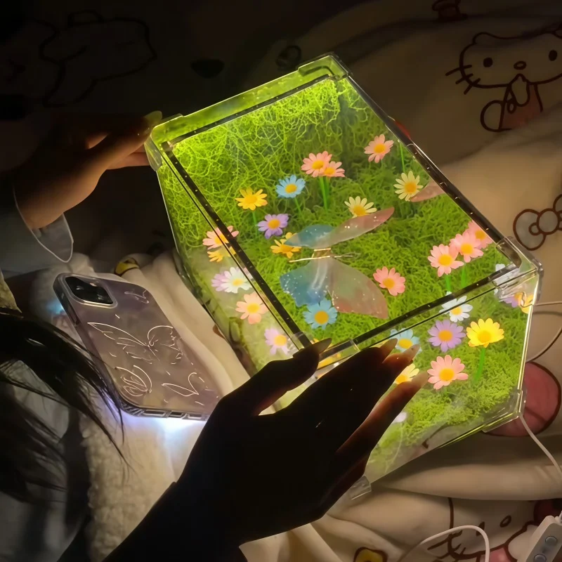Regalo di Natale Mago di Oz Primavera Farfalla Cubo magico Luce notturna Fai da te Regalo di compleanno creativo fatto a mano per la fidanzata