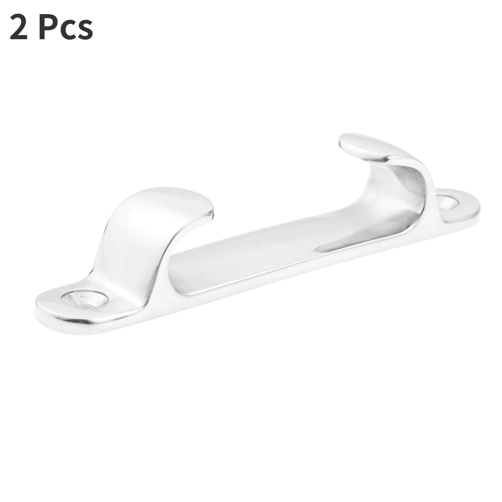 

2 Pcs Silver 5 Inch 125mm Marine 316 Stainless Steel Straight Fairlead Bow Chock Boat Sailing Line Cleat Boats Accessories