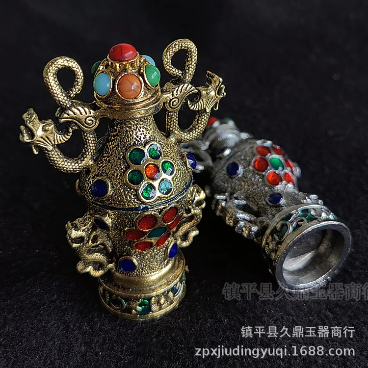 

Antique Snuff Bottle Wholesale Antique Craft Double Dragon Snuff Bottle Handle Items Antique Miscellaneous Wholesale