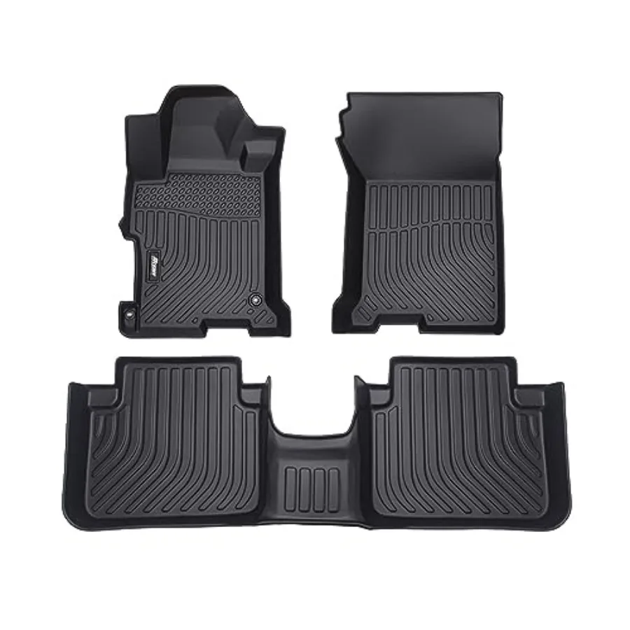 

3D TPE Floor Mats Compatible with 2013-2017 Honda Accord Sedan 4-Door All Weather Waterproof Anti-Slip Floor Liners Front and 2