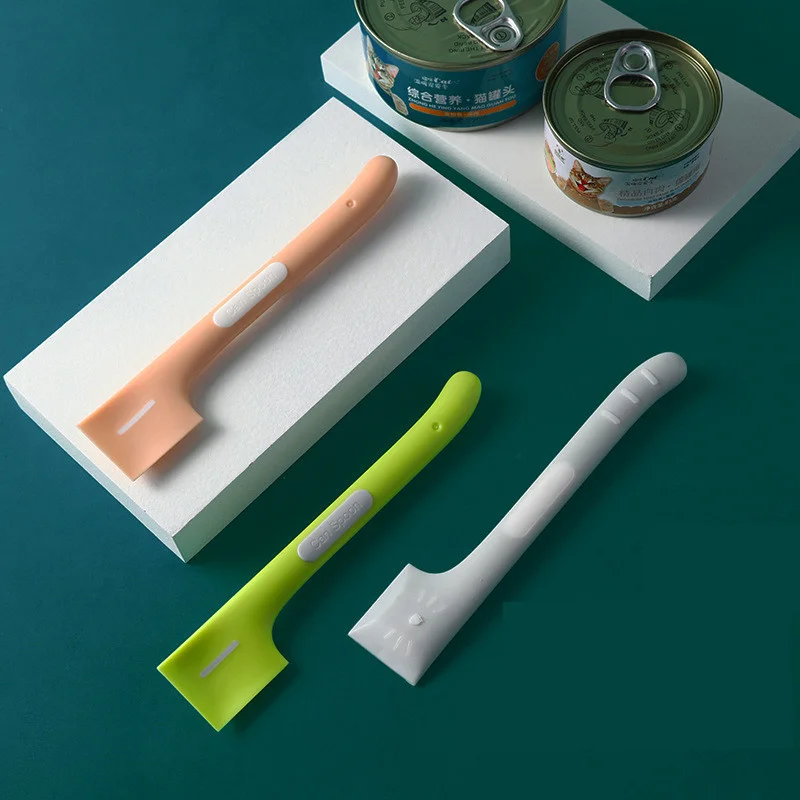 Canned Spoons for Cats Dogs Wet Food for Pets Feeding Stirring Spoons with Long Handles Accessories Feeder Shovel Pets Tableware