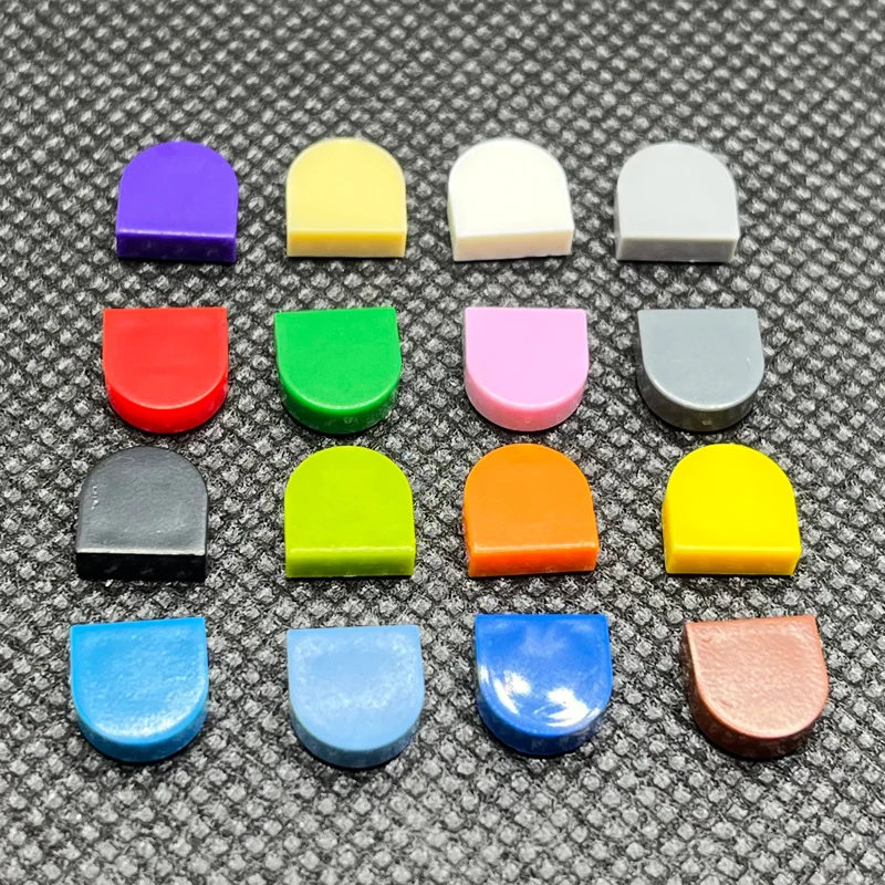 Tile 1x1 Half Oval  Building Block MOC Parts Technical Brick Toys For Kids Gift Compatible 24246 / 35399 750pcs/Lot