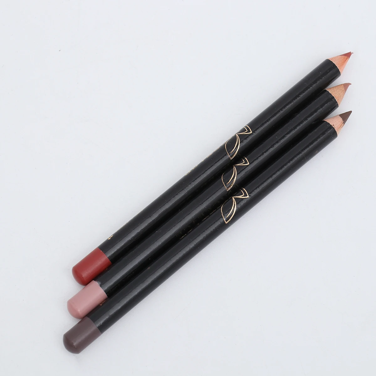 3pcs delineador labial à prova d'água de longa duração textura elegante retenção confortável 14x08x08cm lápis labial