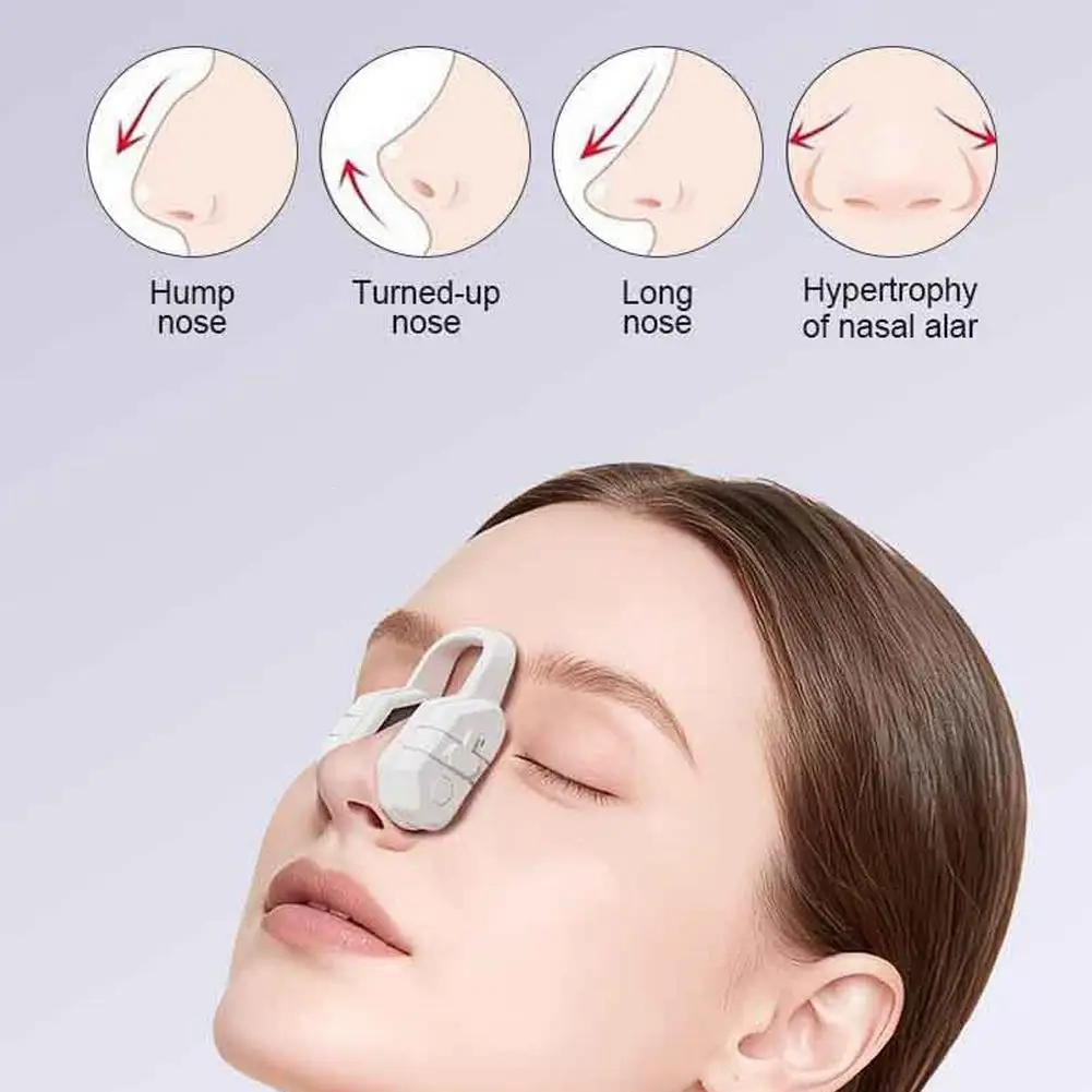 

Japanese EMS Microcurrent Nose Lifter Vibration Silicone Nose Shaper Clip High Bridge Sculpting Massager Women Daily Beauty