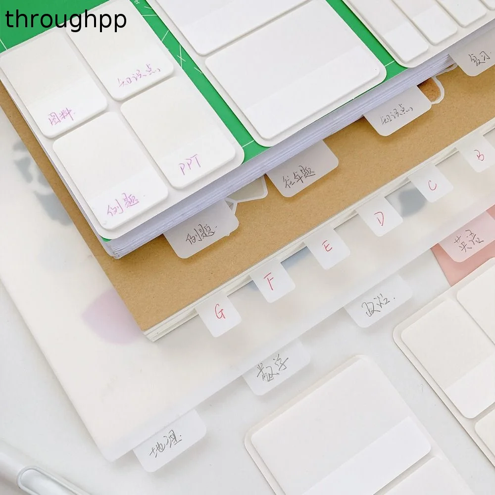 200pcs/lot Planning White Sticky Notes To Do List Reading Index Tabs Stickers Label Keypoints Marker Index Memo Pads Office