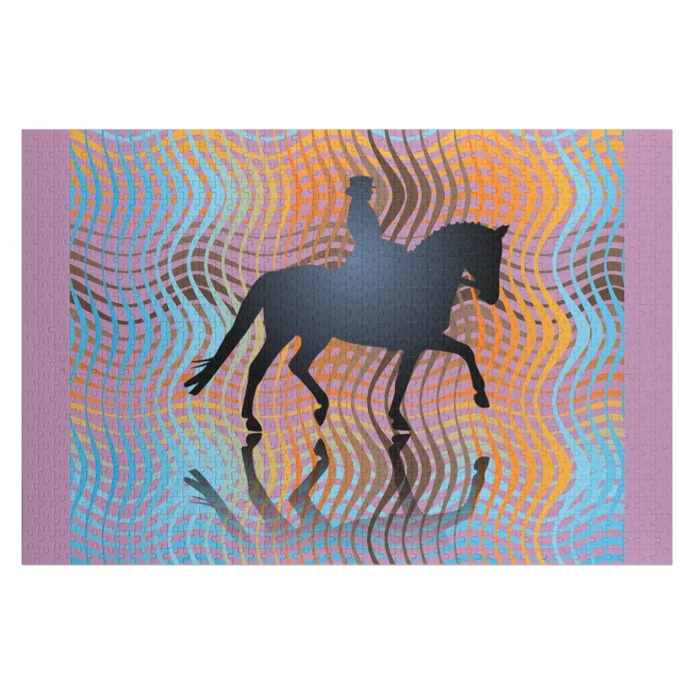 

THE DRESSAGE FLOW PATTERNS Jigsaw Puzzle Personalized Wooden Name Wooden Name Custom Child Name Wooden Toy Puzzle