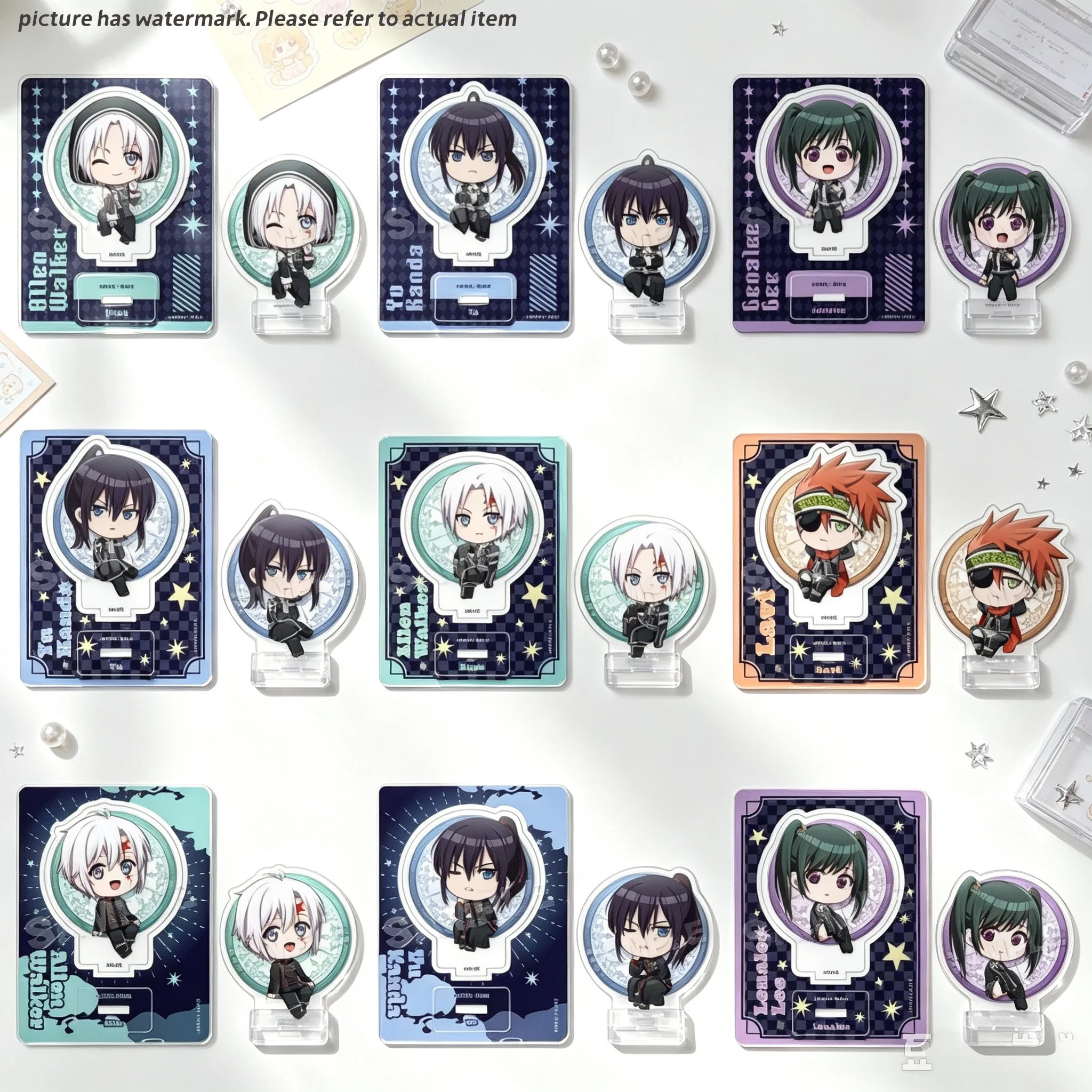 Acrylic Standee 10CM Anime D.Gray-man Acrylic Stand Figure Keychain Howard Link/Allen Walker/Yu Kanda FACTORY STORE Fans Gifts
