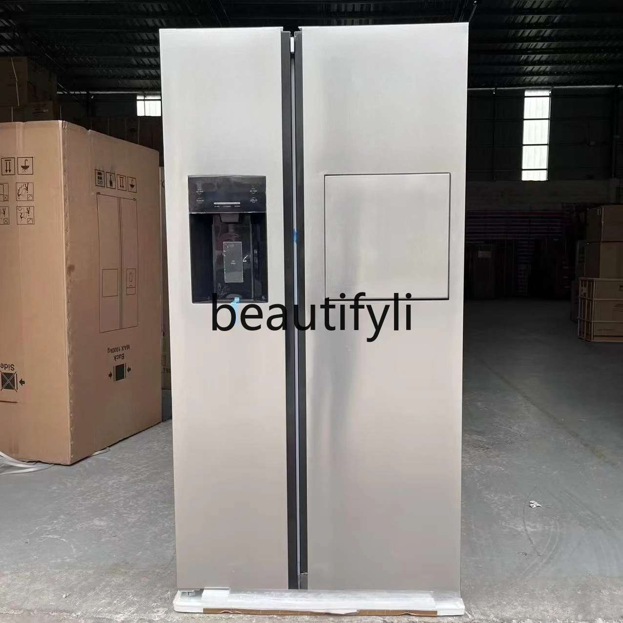 

Double door refrigerator 606 liters with ice bar ice cubes ice cubes refrigerator