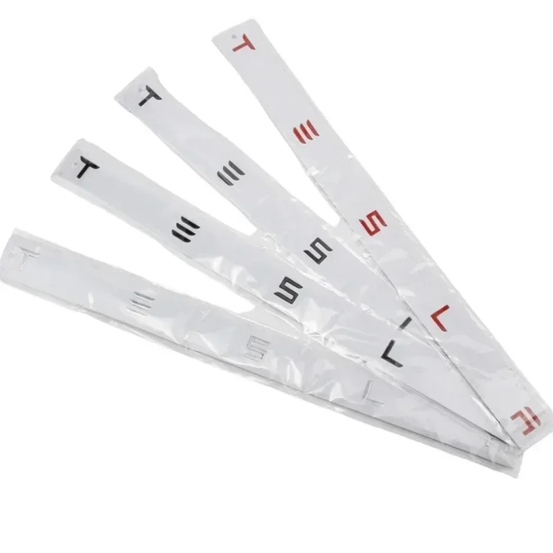 

ABS Modified Car Rear Trunk Emblem Tail Badge Sticker for Tesla Model 3 Model S X Roadster SpaceX Auto Body Side Decal Styling