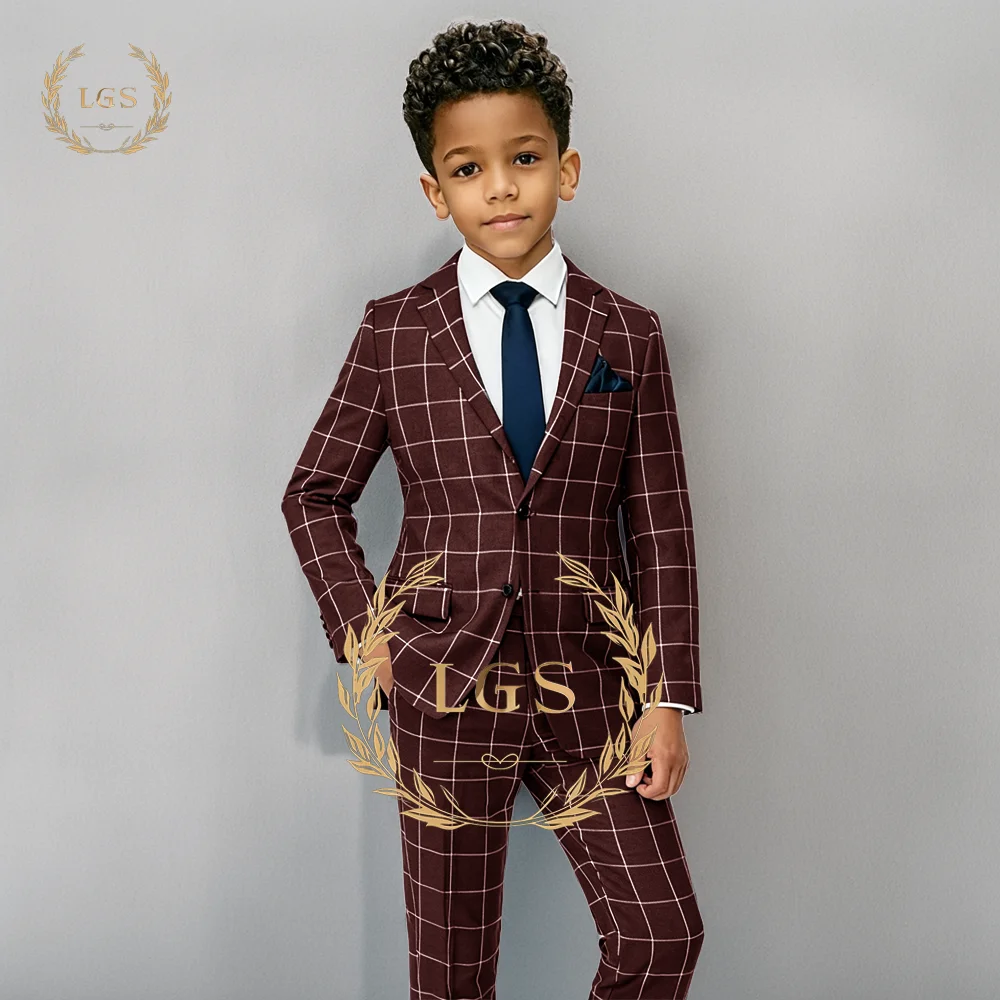 

Elegant Boys' 2-Piece Suit Set: Classic Tailored Blazer & Pants for Graduation, Family Gathering, Party & Special Occasions