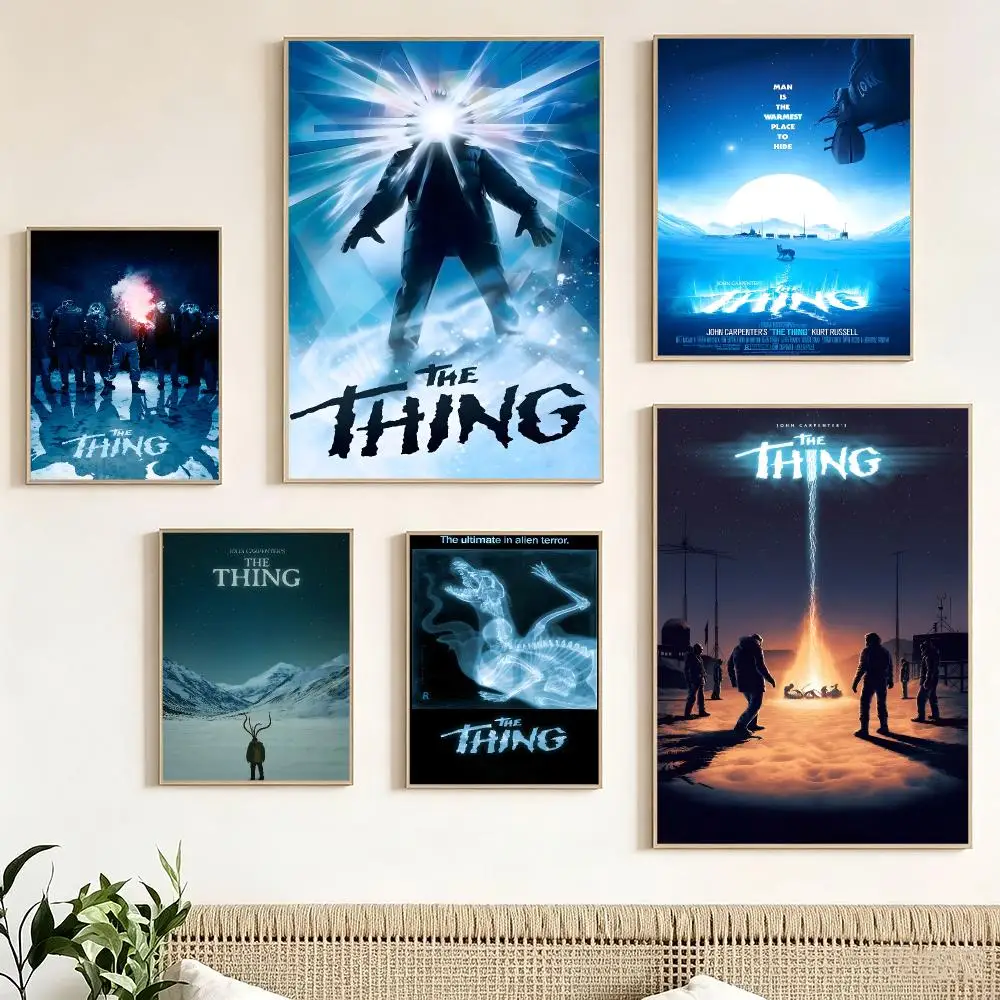 Classic Movie T-The Thing Poster impermeable para el hogar sala de estar dormitorio bar decoracion estetica