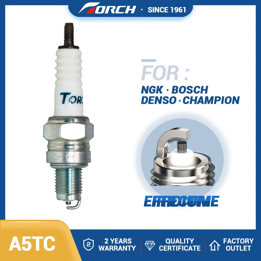 1PCS NEW Original TORCH Spark Plugs High Performance A5TC Replace for Denso U16FS-U/U16FS-UB