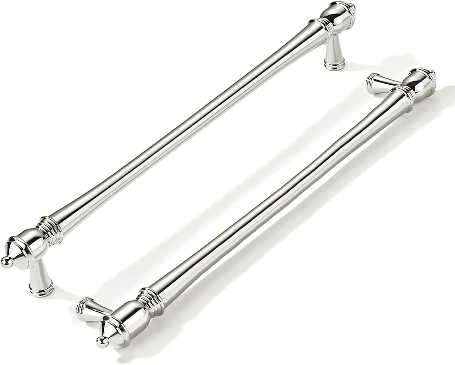 18 Inch Heavy Duty Solid Polished Nickel Appliance Cabinet Drawer Pull Handles Bulk Pack Of 3 Decorative Furniture Hardware For Kitchen Bathroom Storage Cabinet Renovation