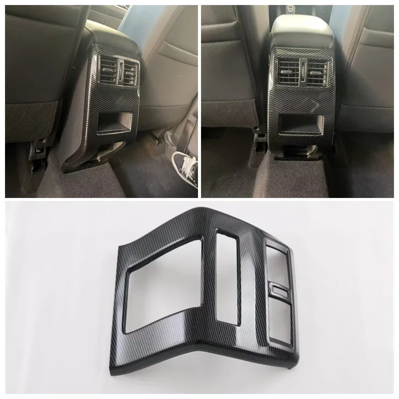 

For Mitsubishi Outlander 2022 2023 Accessories Interior Rear Air Conditioning AC Outlet Vent Frame Cover Trim Decoration