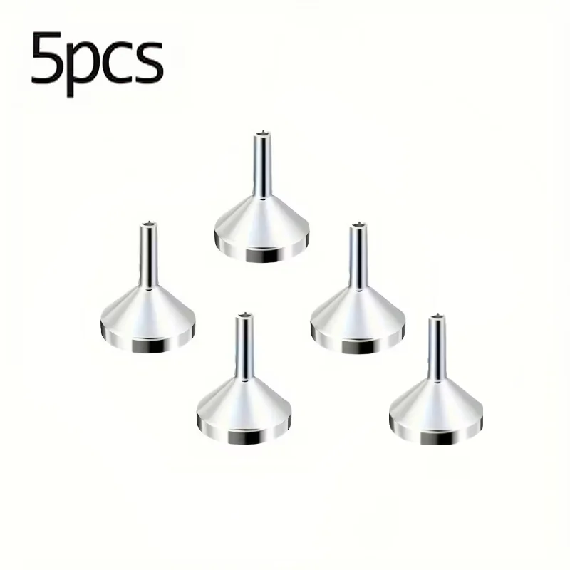 1/3/5 stuks Speciale metalen trechter en rietje voor parfum en etherische olie, handig voor het doseren en toevoegen van verschillende vloeistoffen