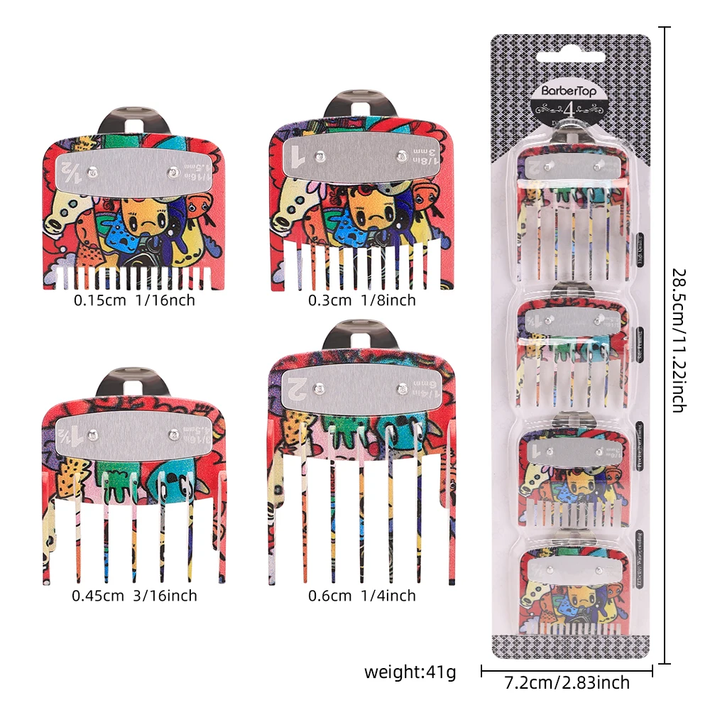Hair Clipper Limit Comb Guide Limit Comb Trimmer Guards Attachment 3-25mm Universal Colorful