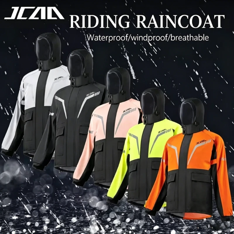 Outdoor Fishing Camping Hiking Rain Suit Fully Waterproof Split Raincoat Pants Set Motorbike Riding Rainstorm Resistant Rainwear