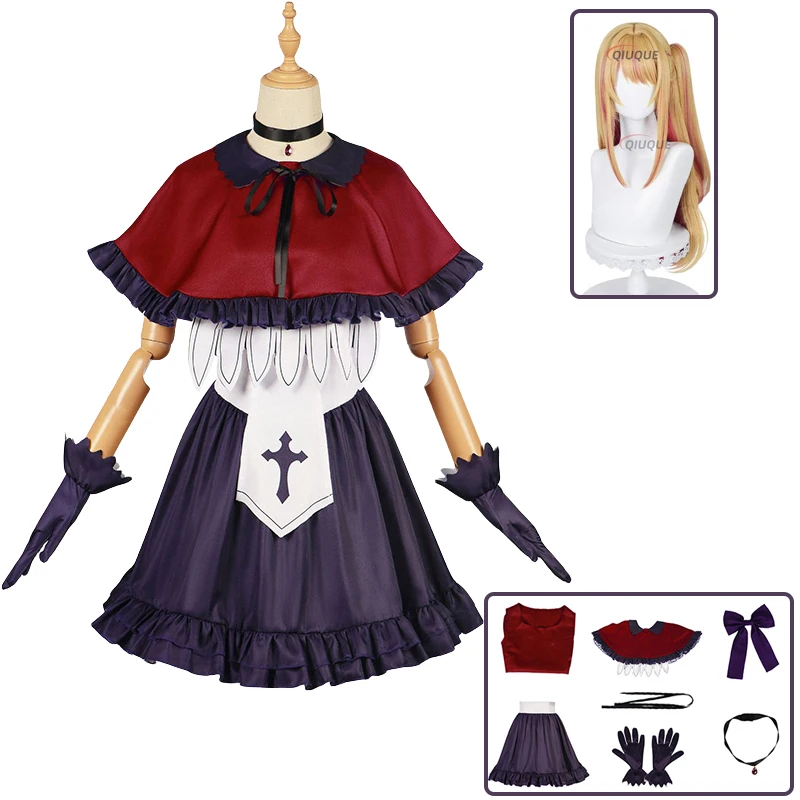 

Rubii Hoshino Costume Oshi No Ko Cosplay Anime Halloween Carnival Party Outfits Wigs Women Dance Dress Stage Performance Uniform