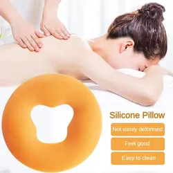 Beauty Soft Silicone Pillow SPA Pad Resuable Non-slip Massage Pillow Without Film Salon Face Massage Relax Beauty Cushion Pad