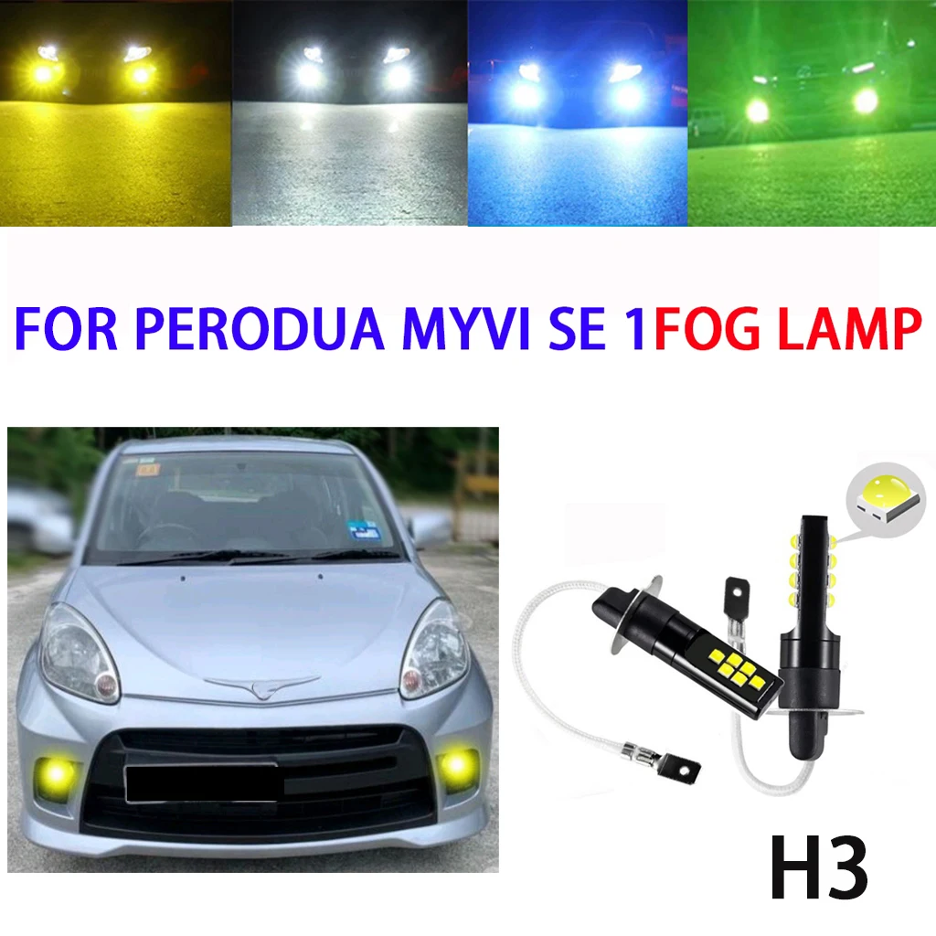 

Fog lamp For PERODUA MYVI Se 1 2007 - 2008 FOG lamp LED BULB lamp Spotlight Sport Light Car Halogen Replacement H3