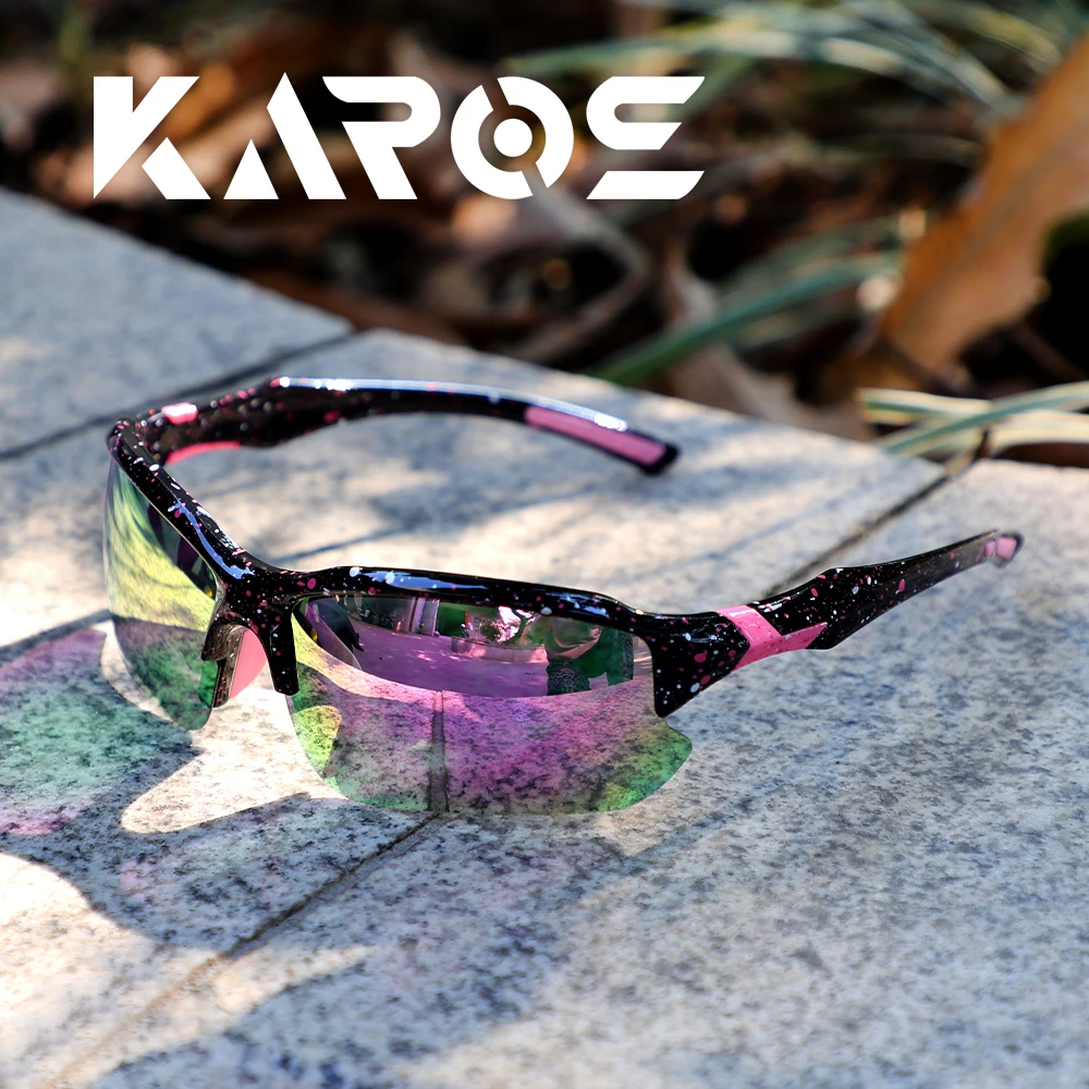 Polarized Sports Sunglasses with Speckled Frame - Lightweight UV400 Protection for Cycling & Driving 8827