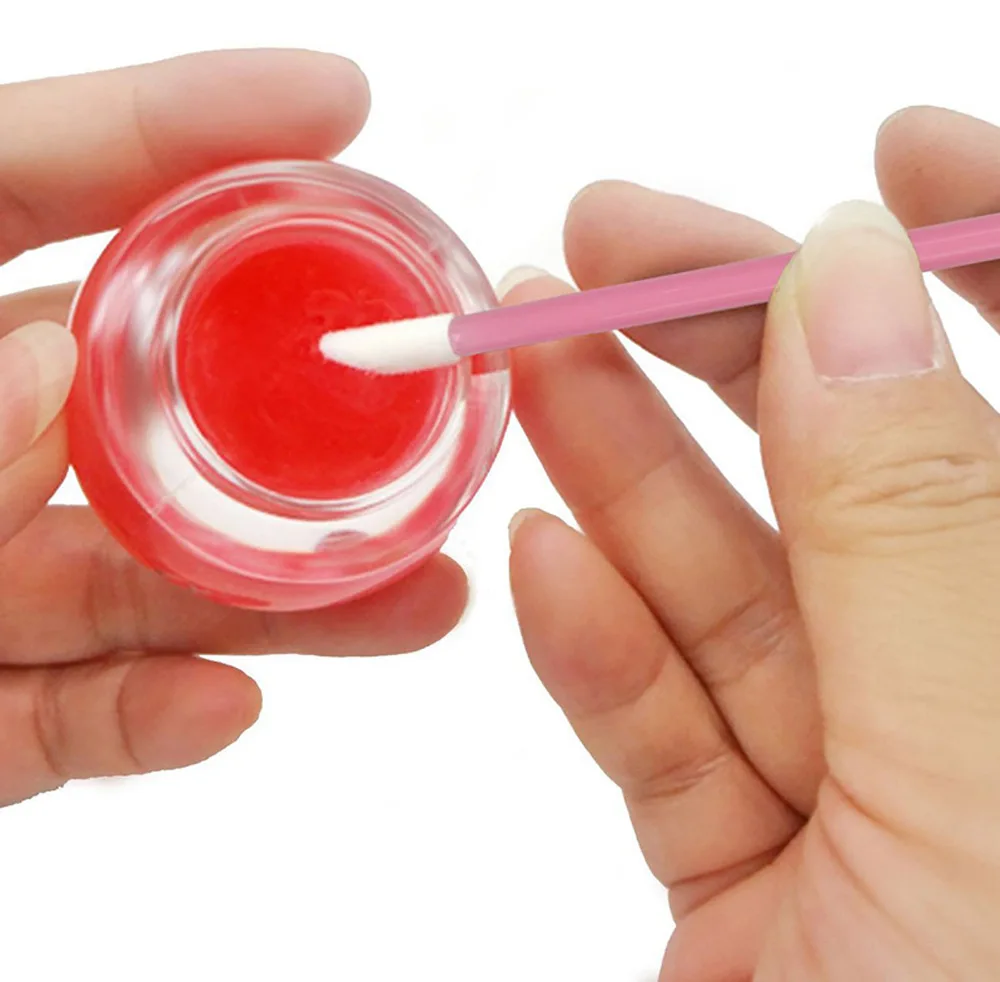 قضيب المتاح الشفاه ماكياج فرش لاش تمديد ماسكارا فرشاة 100 قطعة رمش تمديد أحمر الشفاه الصولجانات أدوات التجميل #3