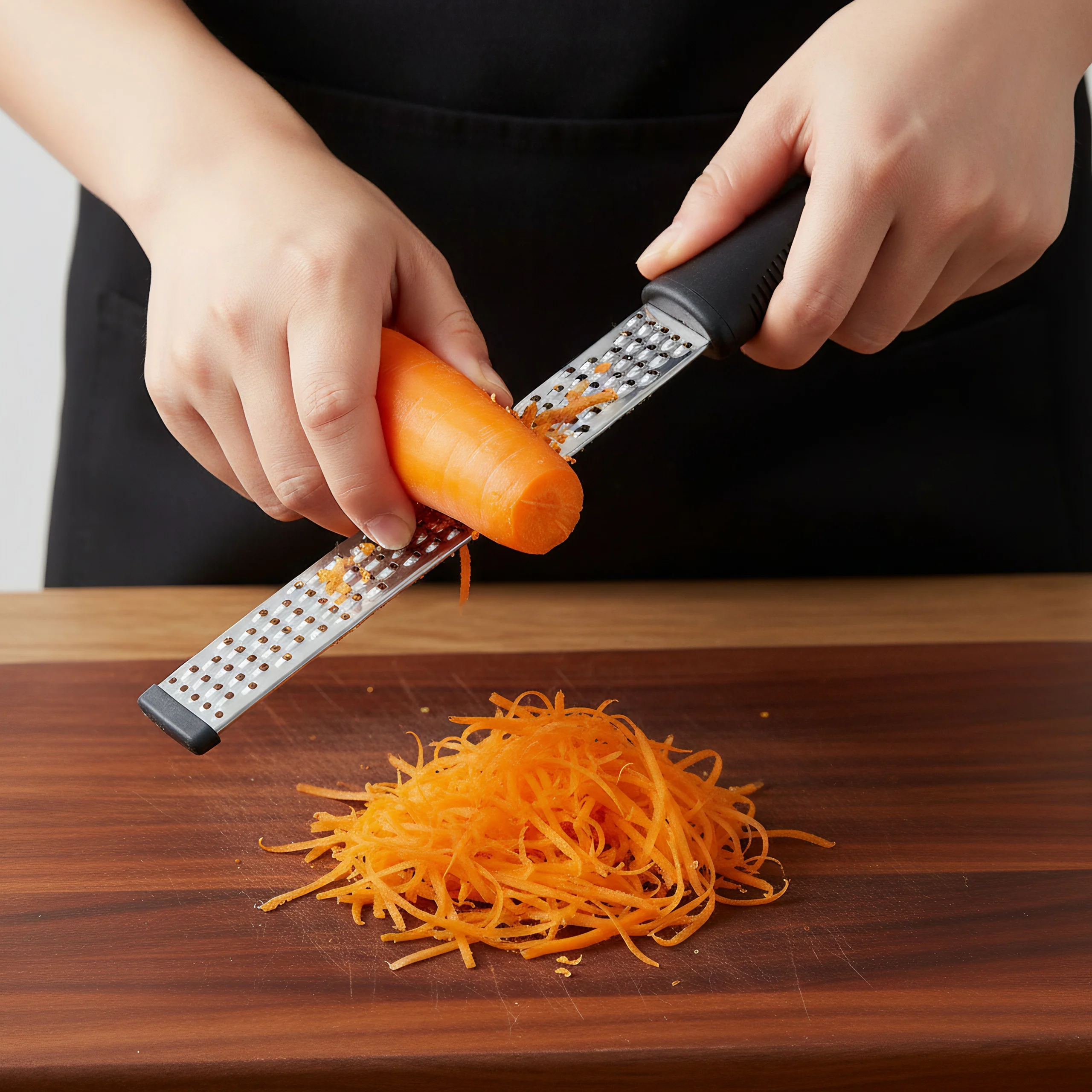 مبشرة الجبن والخضروات من الفولاذ المقاوم للصدأ قطعة واحدة - مقبض بلاستيكي قبضة مريحة أداة مطبخ متينة سهلة التنظيف للطهي المنزلي #2