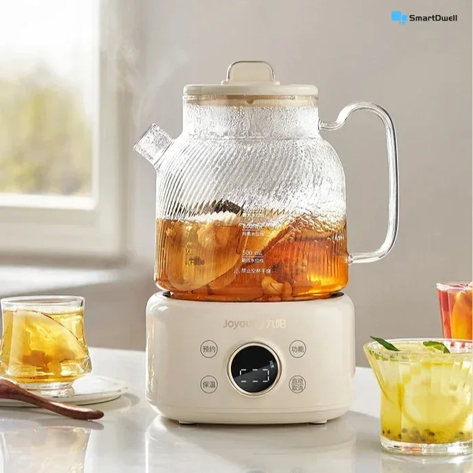 Health pot. Household timed appointment multifunctional. Full glass. Office small flower tea kettle.