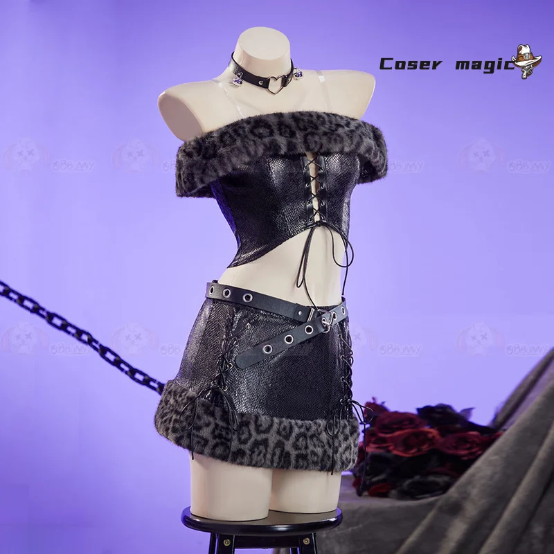 

Rozen Maiden аниме Suigintou Mercury Lampe косплей костюм женский Y2K леопардовое готическое платье наряды Рождество Хэллоуин вечерние комплект