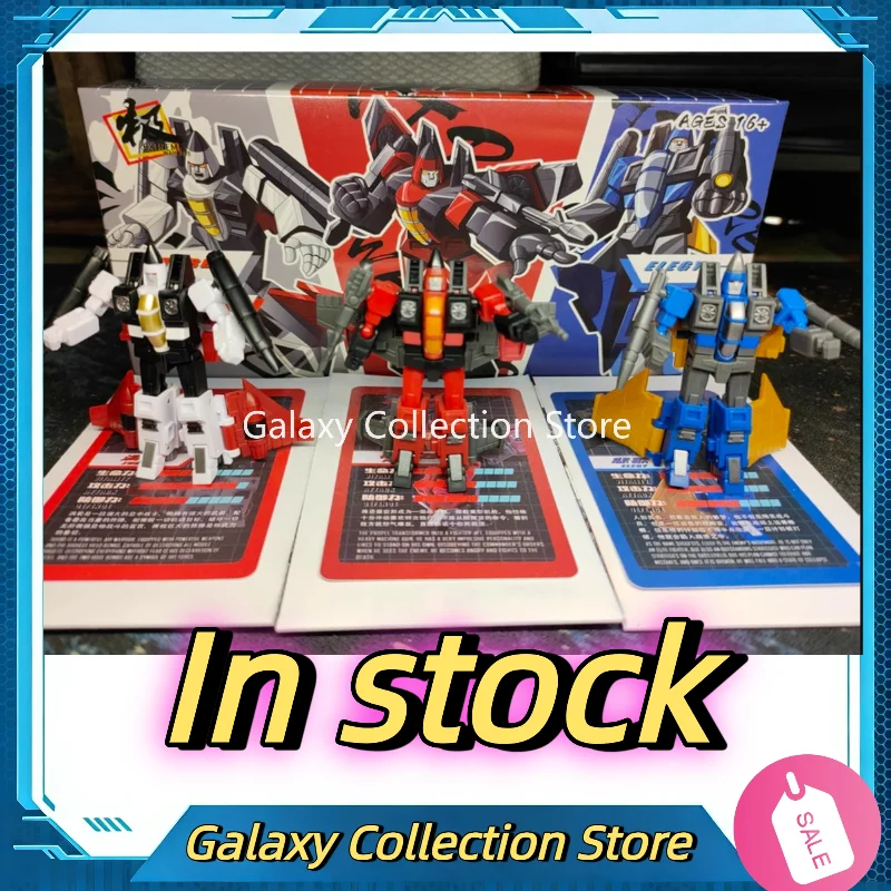 En stock: Juguete de transformación Dr. Wu, Ramjet Dirge Thrust, traje para tres figuras, mini figuras de acción de 6 cm, regalo, coleccionables, adornos.