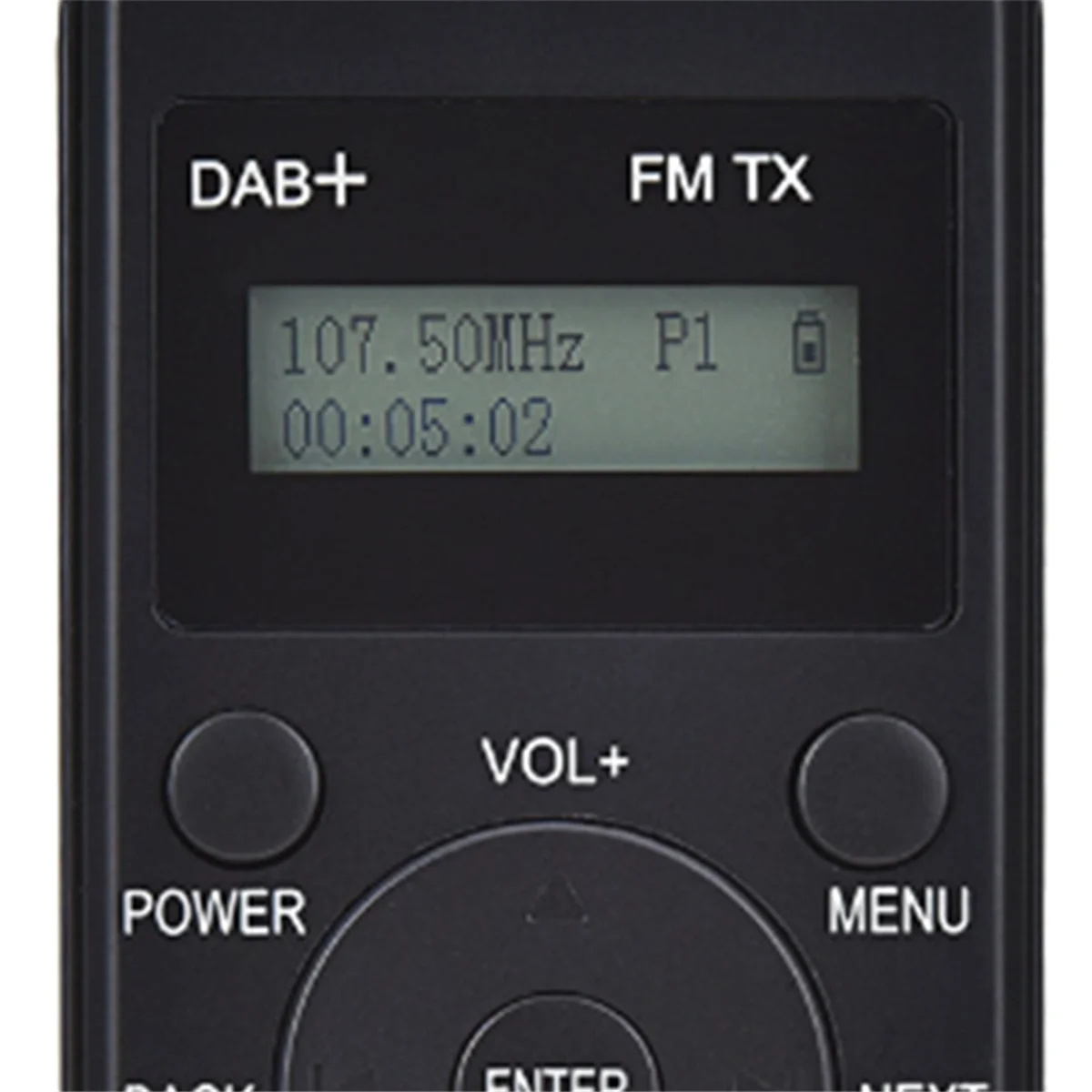 Tragbares Radio Mini Pocket FM DAB+ Digitalanzeige Stereoempfänger LCD Eingebauter Akku Kopfhörer Unterstützung Kalender ST