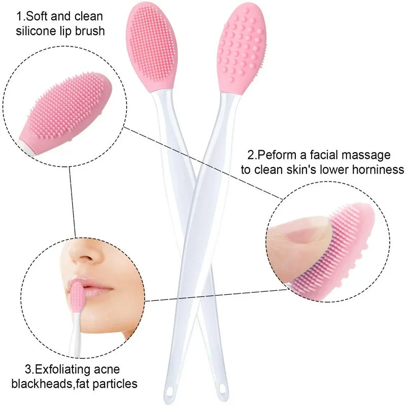 1PC Silicone Face Cleansing Brush Effective Nose Exfoliator Blackhead Acne Removal Soft Deep Cleaning Brush Face Care Tool