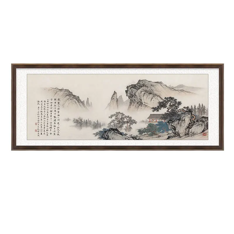 

Living room, hanging paintings, office, study, tea room, murals, new Chinese style