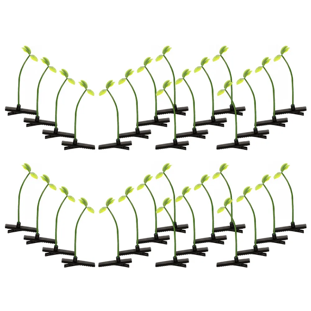 

50pcs Hairpins Sprout Ornaments Spring Clips Hairstyle Accessories Party Wedding Everyday Use Stable