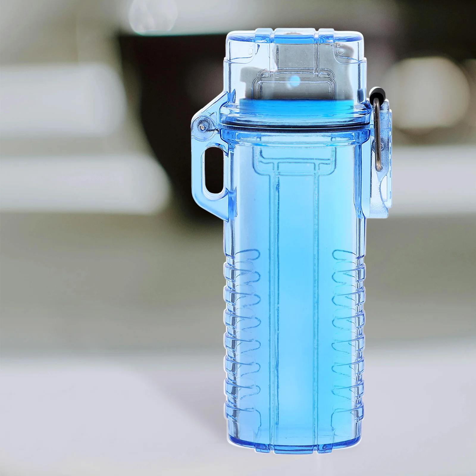 

2 Creative Waterproof Anti Humidity Transparent Lighter Covers for Outdoor Portable Protective Case Storage Holder