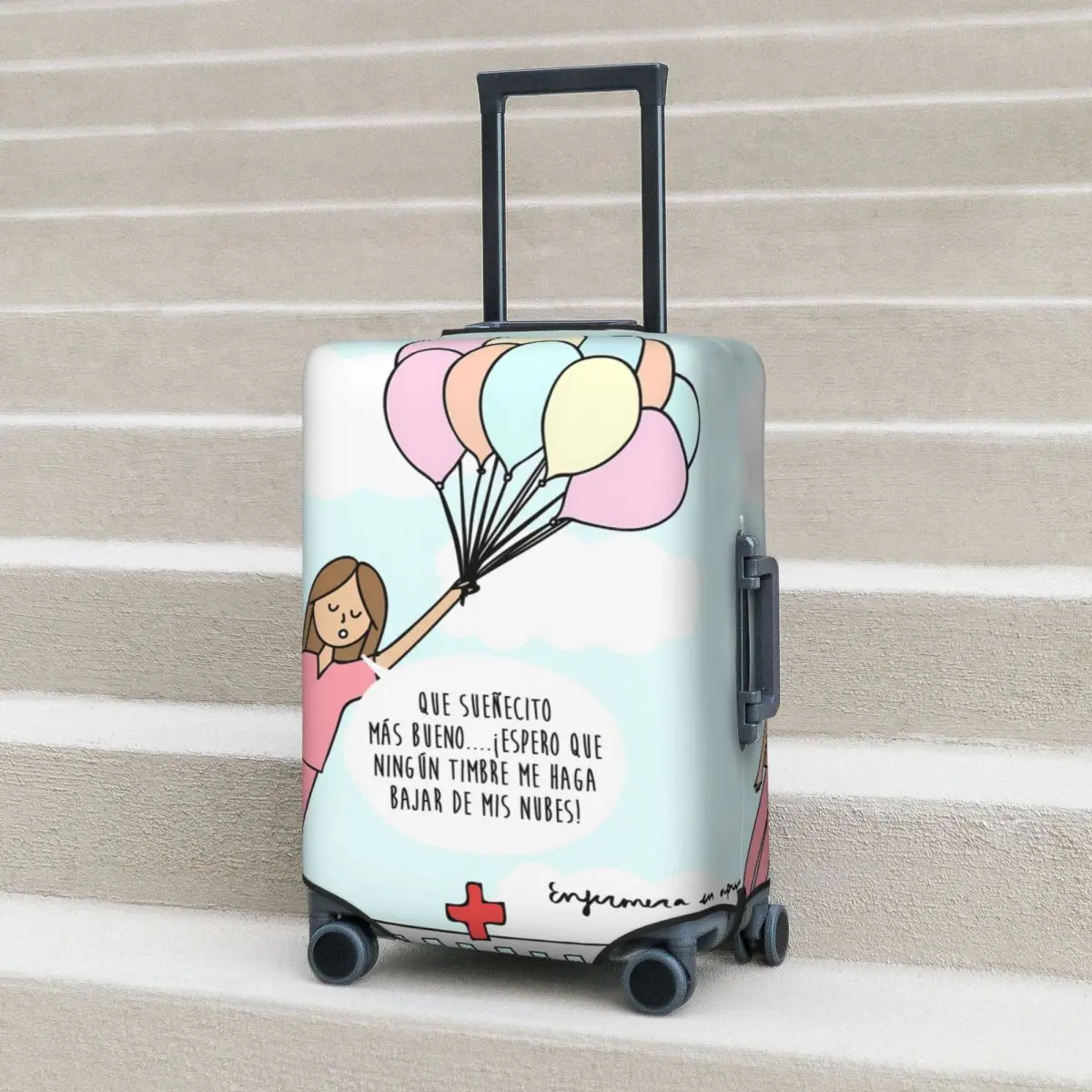 

Незначный чехол для чемодана, отпуск Enfermera En Apuros, доктор, медсестра, медицинский стрелок, аксессуары для багажа, защита для круизной поездки