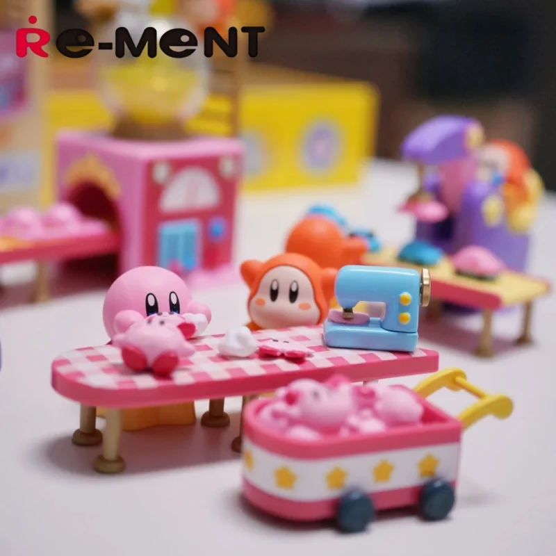 Re-Ment Waddle Dee's Toy Factory Kirby Blind Box Scena in miniatura Giocattolo di caramelle Ornamento da collezione per regalo per bambini