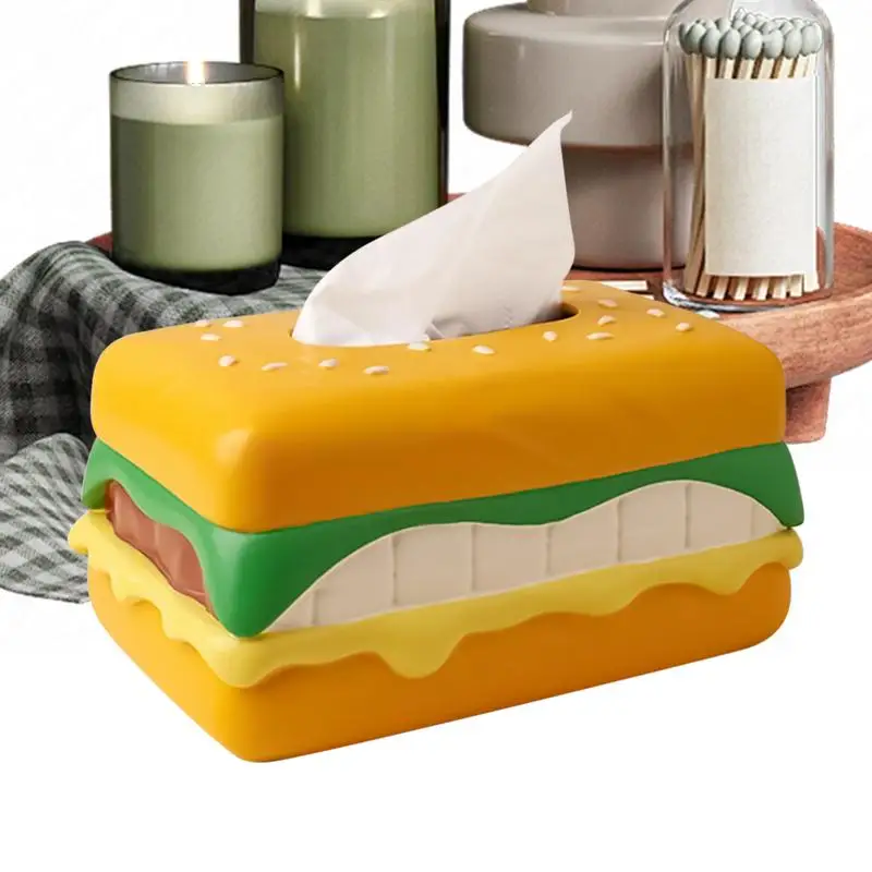 

Tissue Box Holder Napkin Storage Container Cartoon Egg Yolk Crisp Design Paper Storage Container for Dining Room Kitchen