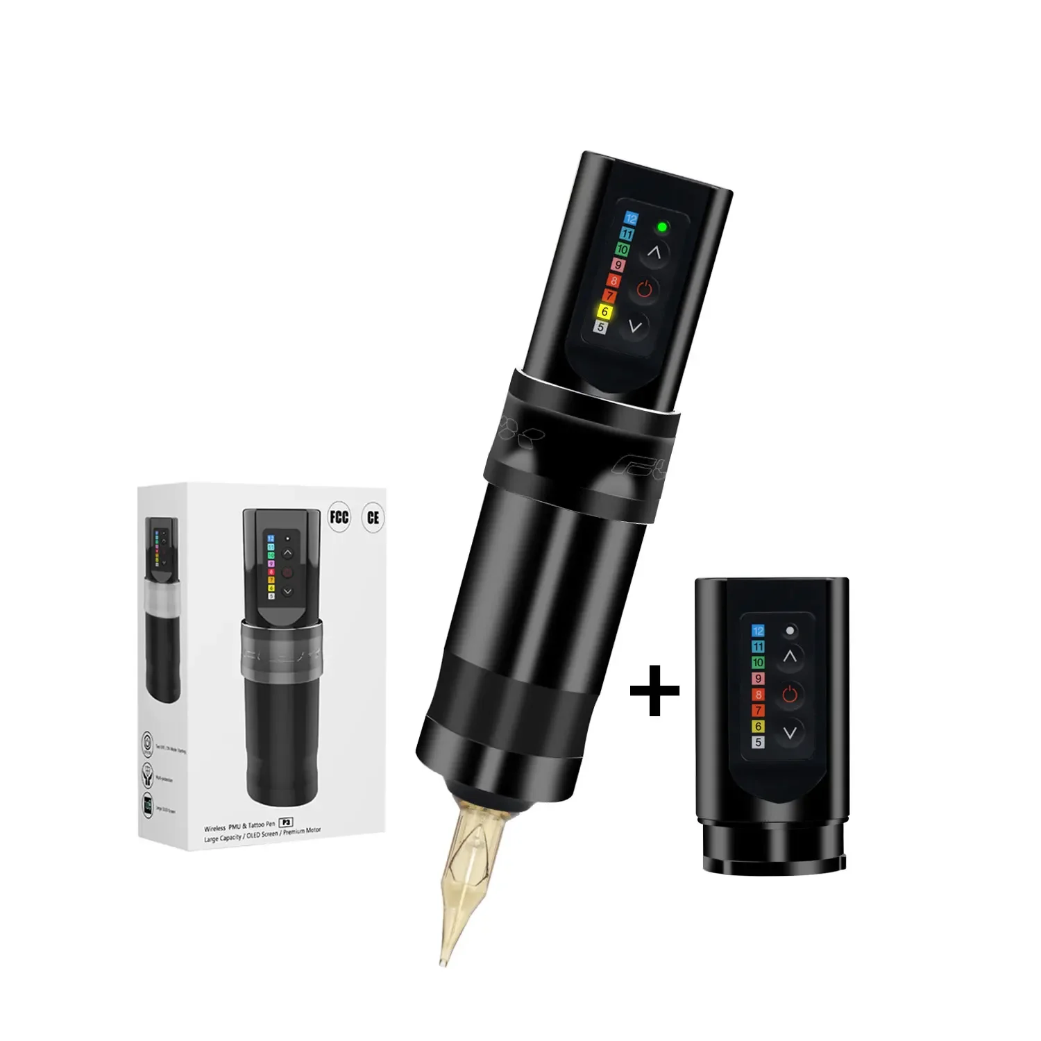 

Popular Coreless Motor Wireless Tattoo Pen Removable Battery Rotary Permanent Machine