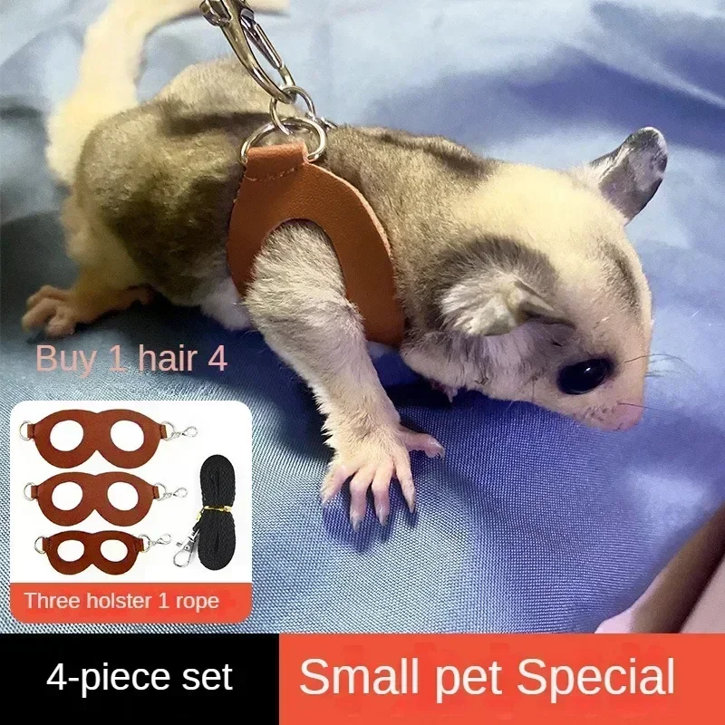 Sugar Glider Traction Rope for Going Out Anti Escape and Anti Bite Rope Hamster Golden Bear Squirrel Pet Supplies Props To Carry