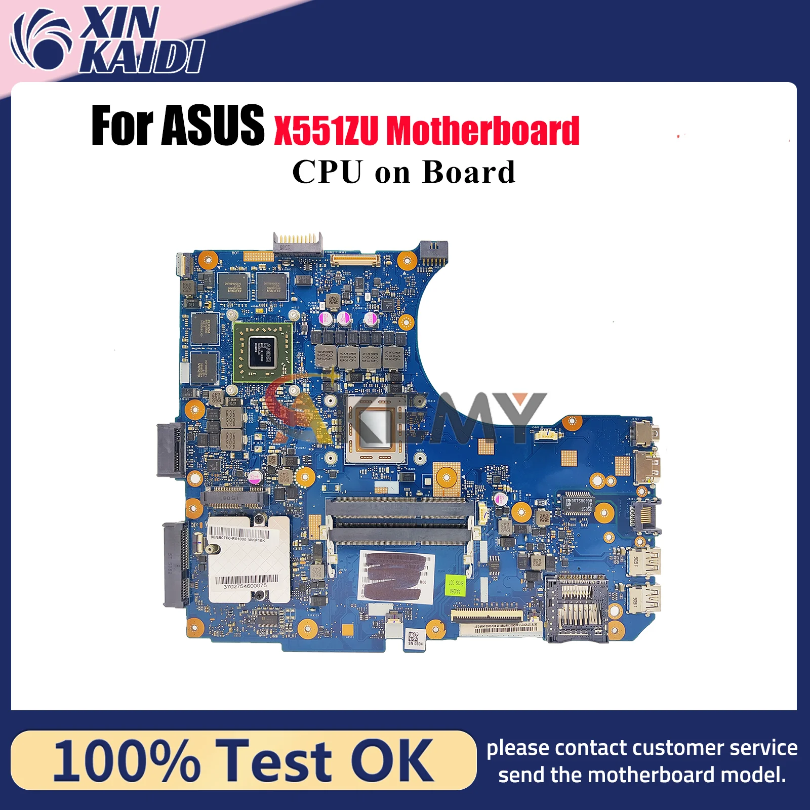 

X551ZU Материнская плата для ноутбука ASUS VivoBook X551ZU X551Z Материнская плата для ноутбука с процессором 100% тестирование ОК быстрая доставка Высокое качество