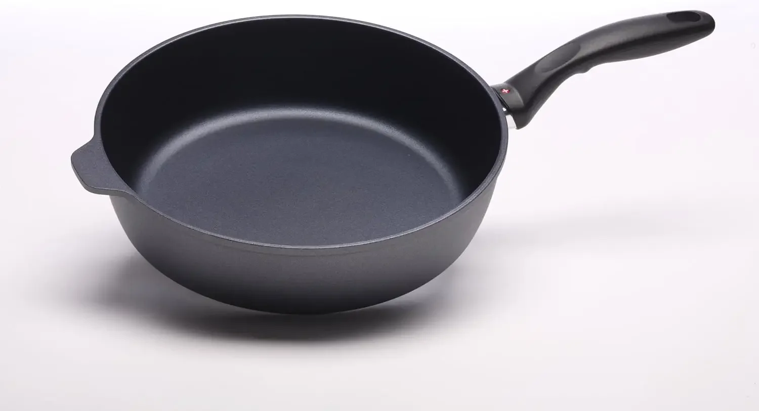 Diamond 4.3 Quart, 11 Inch Saute Pan HD Nonstick Diamond Coated Aluminum Saute Pan Includes Lid - Dishwasher and Oven Safe