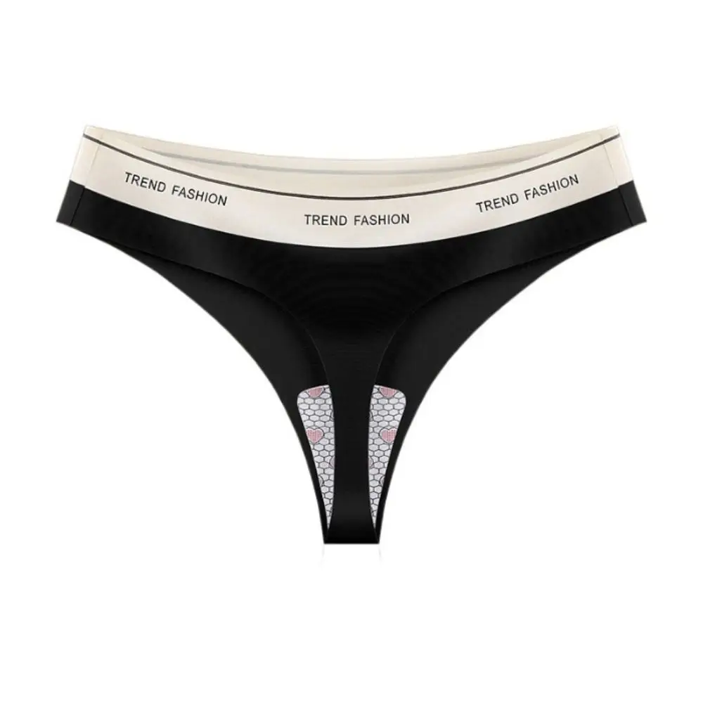 Elegante algodão virilha esportes cuecas carta tanga cintura baixa calcinha de seda gelo feminino tanga traceless calcinha lingerie feminina