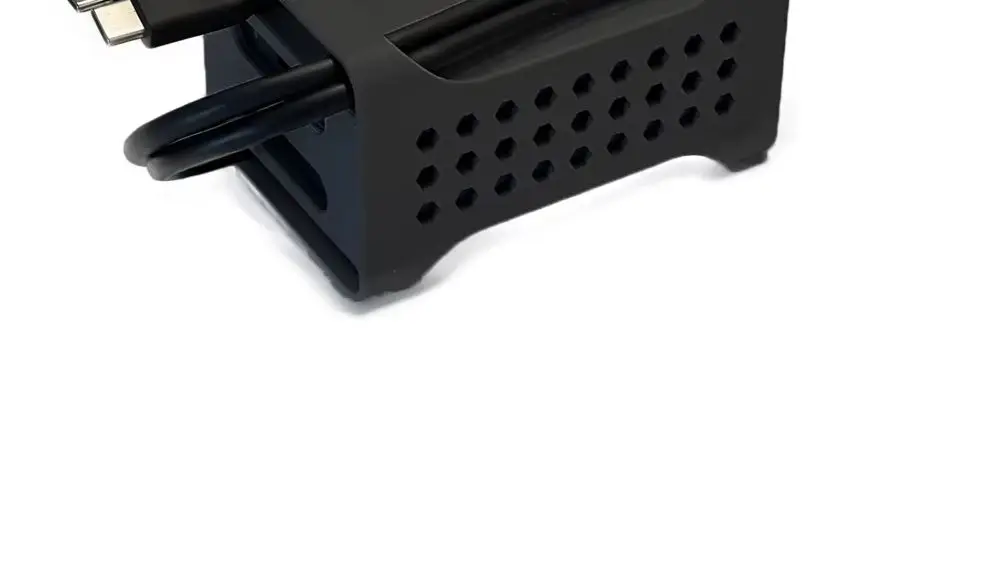 

3D-Printed Secure Storage Case For Samsung T9 SSD Holder with Slide-Out Cover, Cooling Vents & Type-C Cable Slot for T9