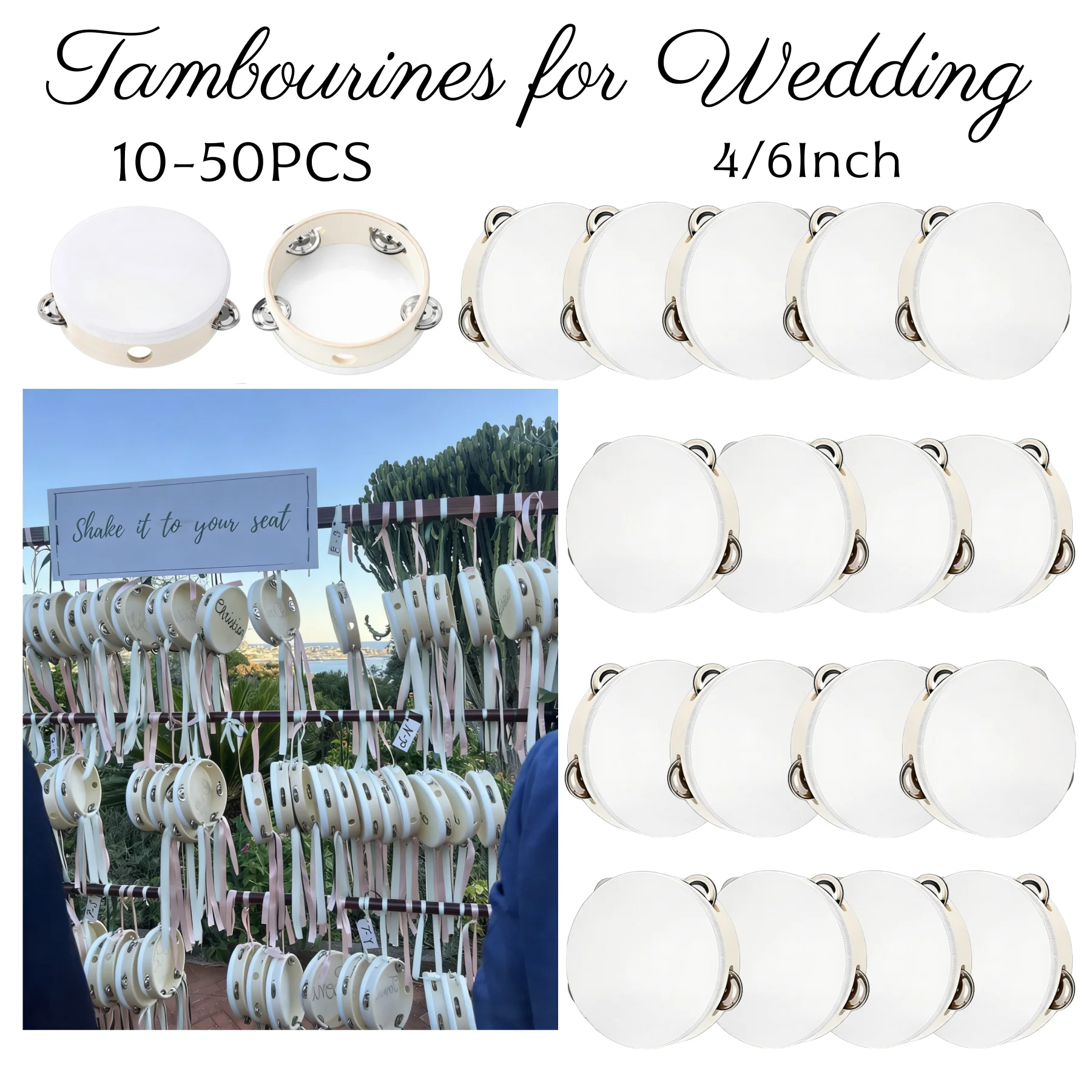 10-50-tambourins-de-mariage-pour-adultes-tambours-a-main-instruments-de-musique-tambourins-pour-l'eglise-cadeaux-de-fete-4-6-8-pouces